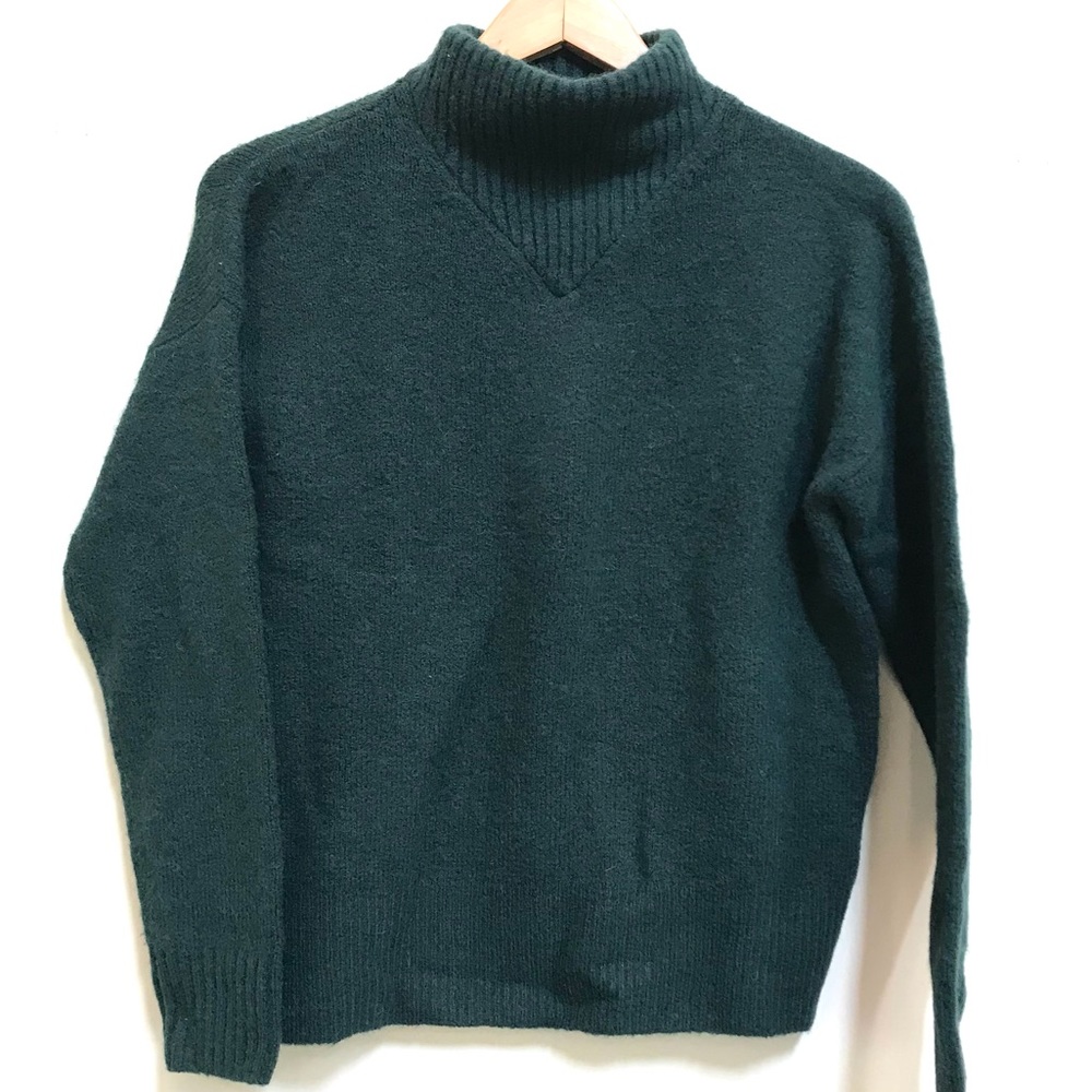 Madewell Wool Alpaca Blend Green Sweater (XXS)